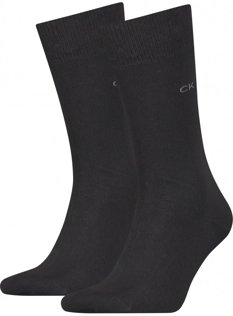 Calvin Klein 2 Pack Mens Crew Classic Socks Black sold by Shuperb
