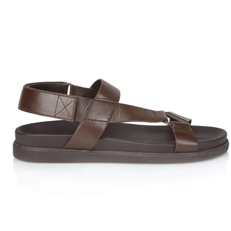 SANTA FE Mens Sandals Brown sold by Shuperb