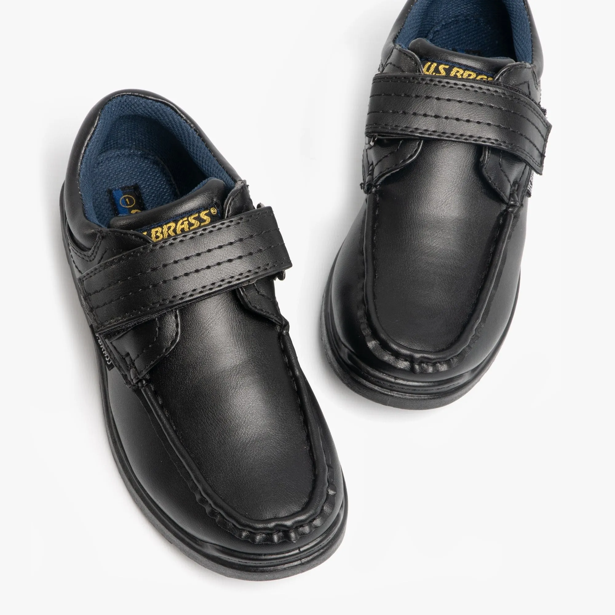 US Brass MARVIN Boys Velcro Bar Casual School Shoes Black sold by Shuperb product image thumbnail 2