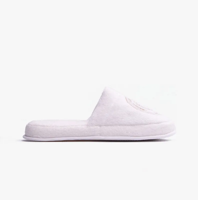 GANT CREST Unisex Mule Slippers White sold by Shuperb