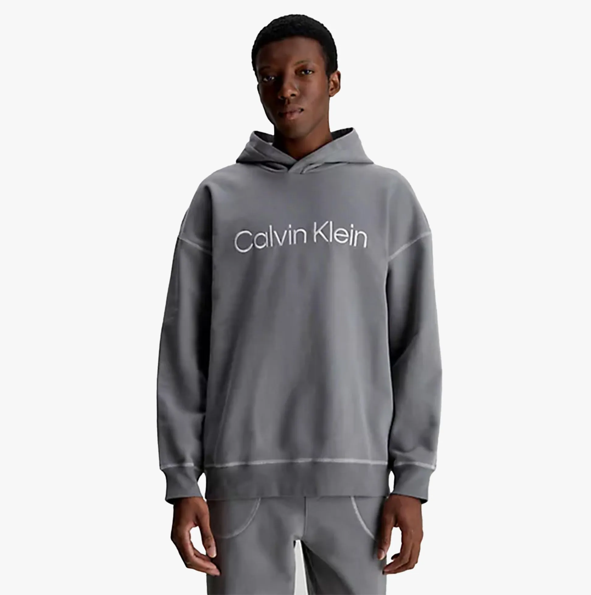 Calvin Klein FUTURE SHIFT Mens Hoodie Grey sold by Shuperb product image thumbnail 3