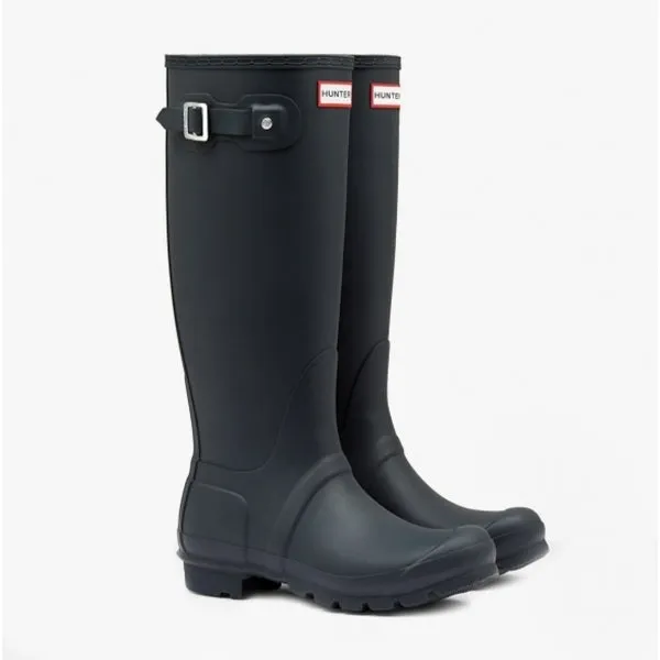 Hunter ORIGINAL TALL Womens Wellies Navy sold by Shuperb product image thumbnail 2