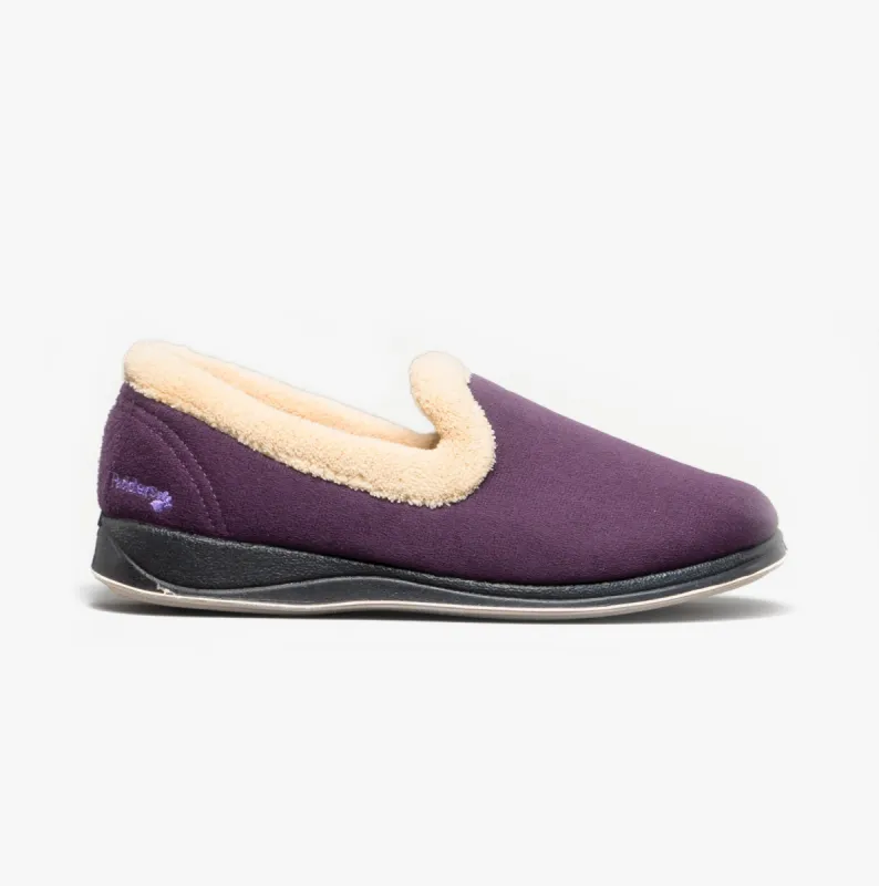 Padders REPOSE Womens (EE Fit) Full Slippers Lilac sold by Shuperb