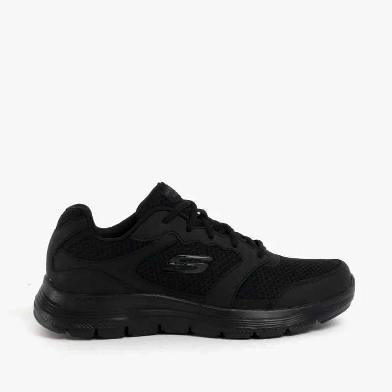 FLEX ADVANTAGE 4.0 Mens Mesh Trainers All Black sold by Shuperb