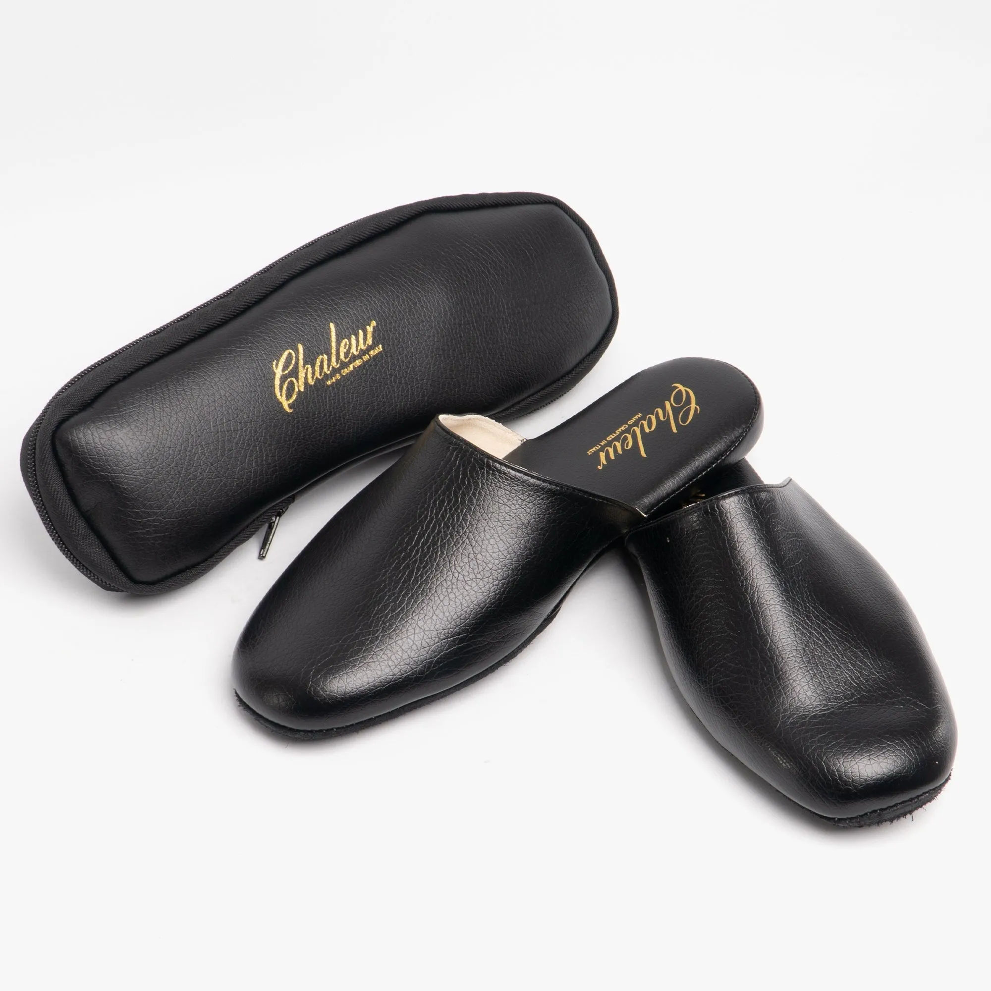 Chaleur MATTEO Mens Luxury Slipper Travel Set Black sold by Shuperb product image thumbnail 2