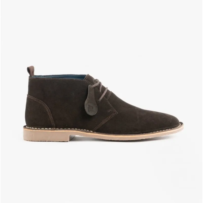 Popps VESPA Unisex Desert Boots Dark Brown sold by Shuperb