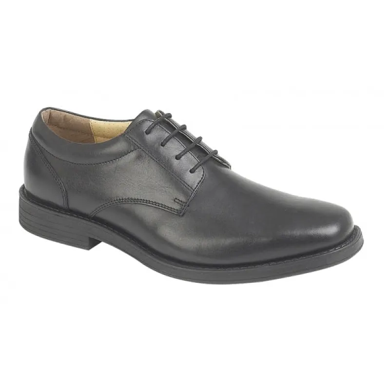 TredFlex WINSTONIAN Mens Leather Gibson Shoes Black made by Shuperb