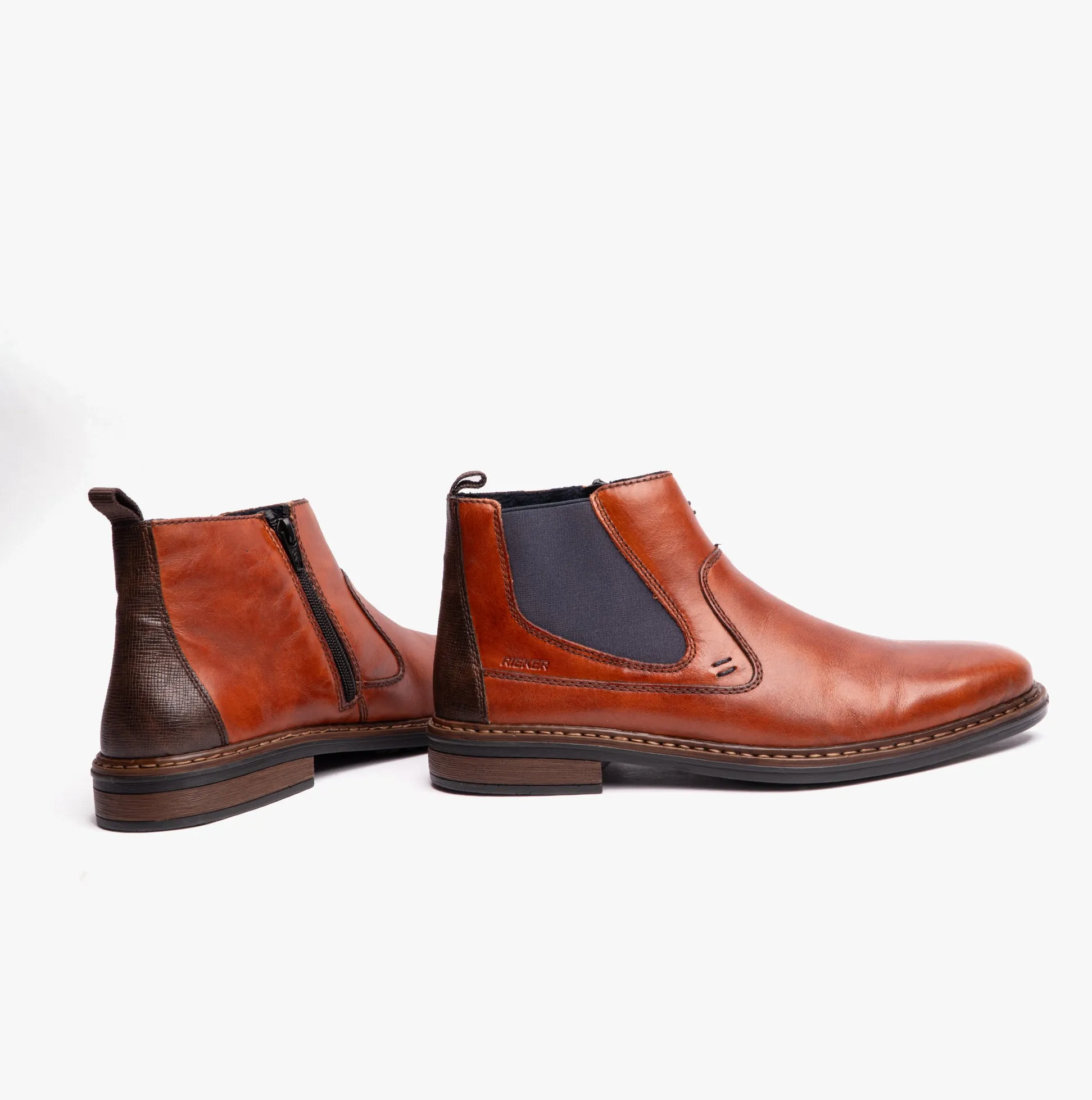 Rieker 17654-22 Mens Leather Boots Brown sold by Shuperb product image thumbnail 3