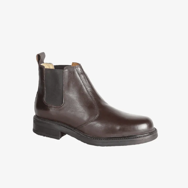 Roamers OLIVER Mens Twin Gusset Soft Leather Chelsea Boots Brown sold by Shuperb