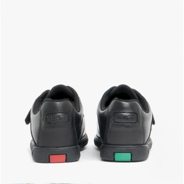 Kickers FRAGMA SINGLE STRAP Boys Leather Moccasin Shoes Black sold by Shuperb product image thumbnail 5