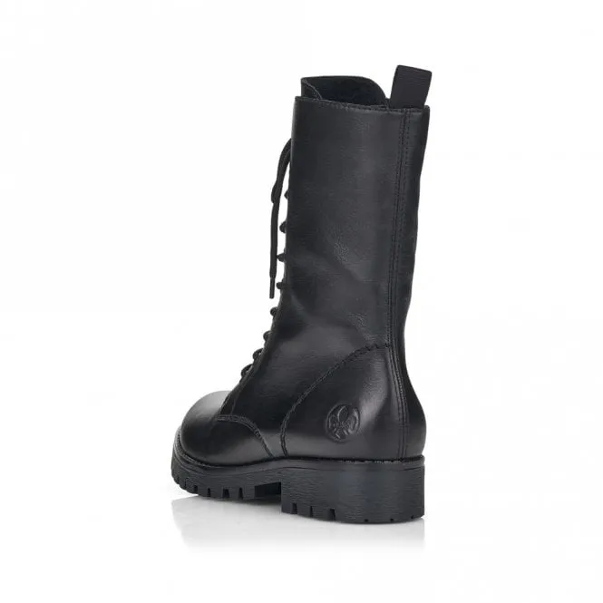 Rieker 78544-00 Womens Leather Mid-Calf Boots Black sold by Shuperb product image thumbnail 3