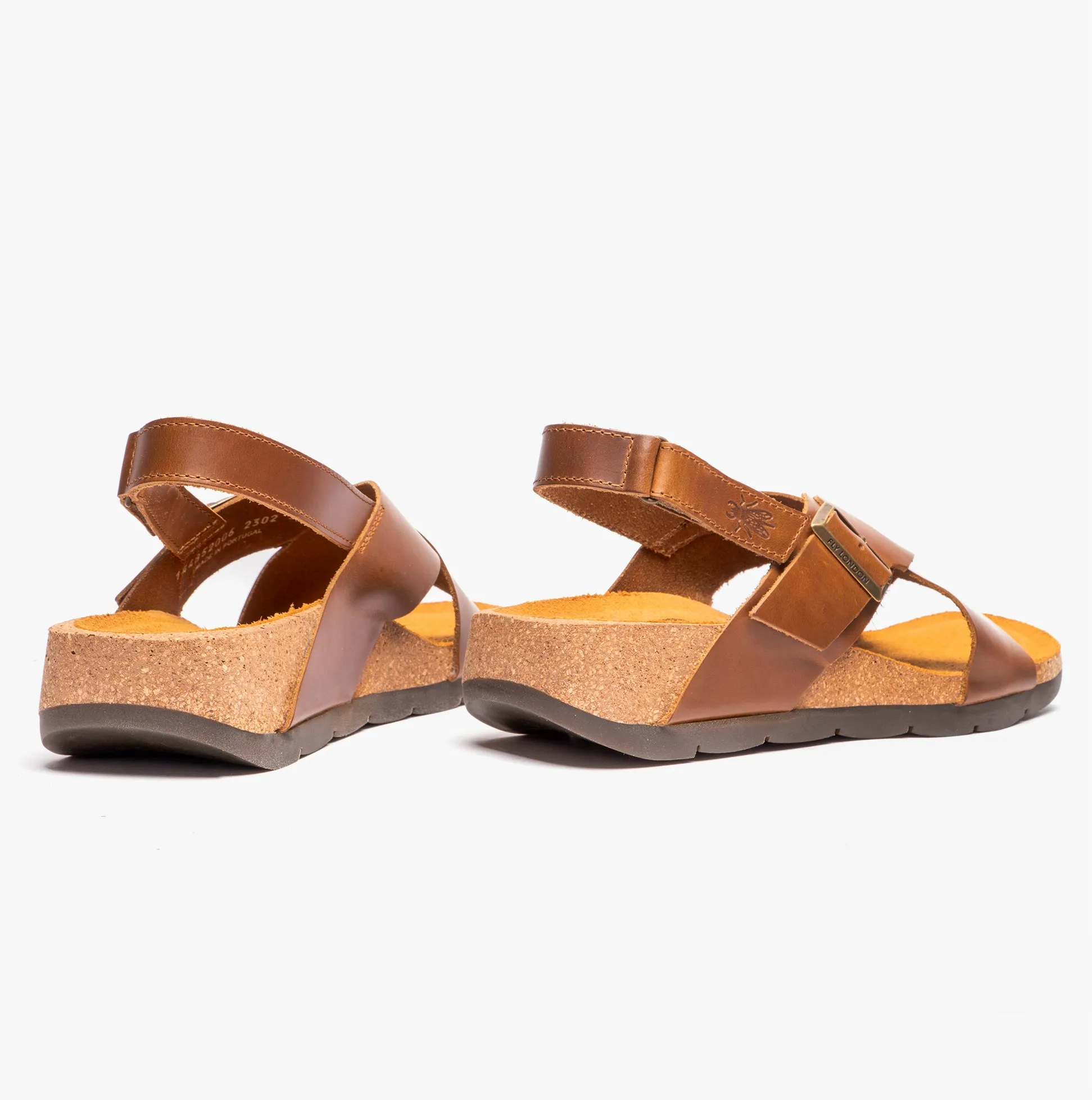 Fly London CHLO852FLY Womens Slingback Crossover Sandals Camel sold by Shuperb product image thumbnail 3