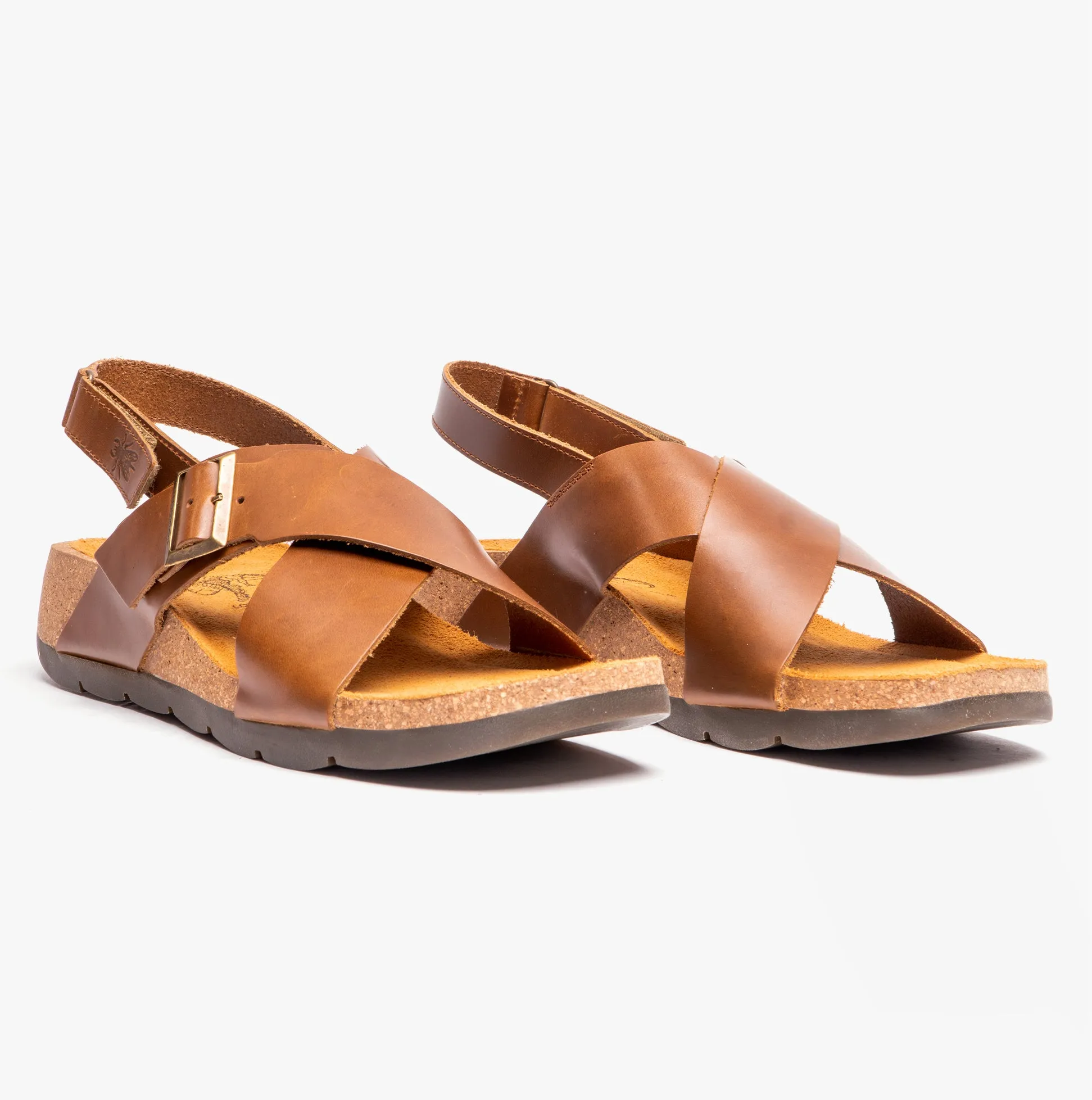 Fly London CHLO852FLY Womens Slingback Crossover Sandals Camel sold by Shuperb product image thumbnail 4
