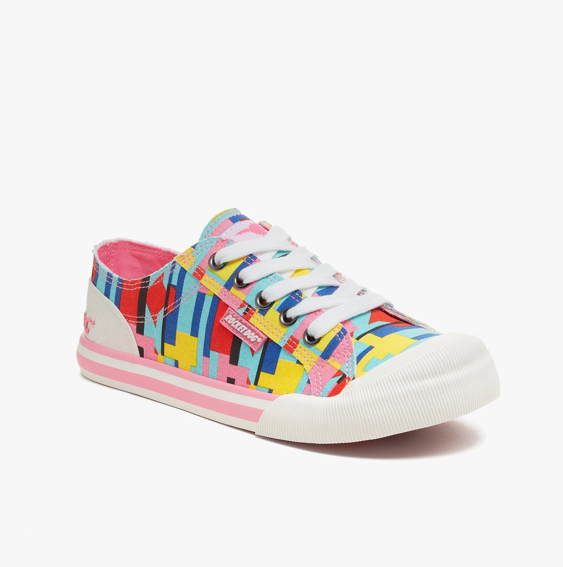 Rocket Dog JAZZIN Womens Trainers Pixel Pink Multi sold by Shuperb product image thumbnail 2