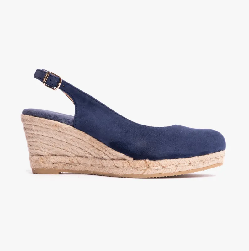 Toni Pons BREMEN Womens Espadrilles Navy sold by Shuperb