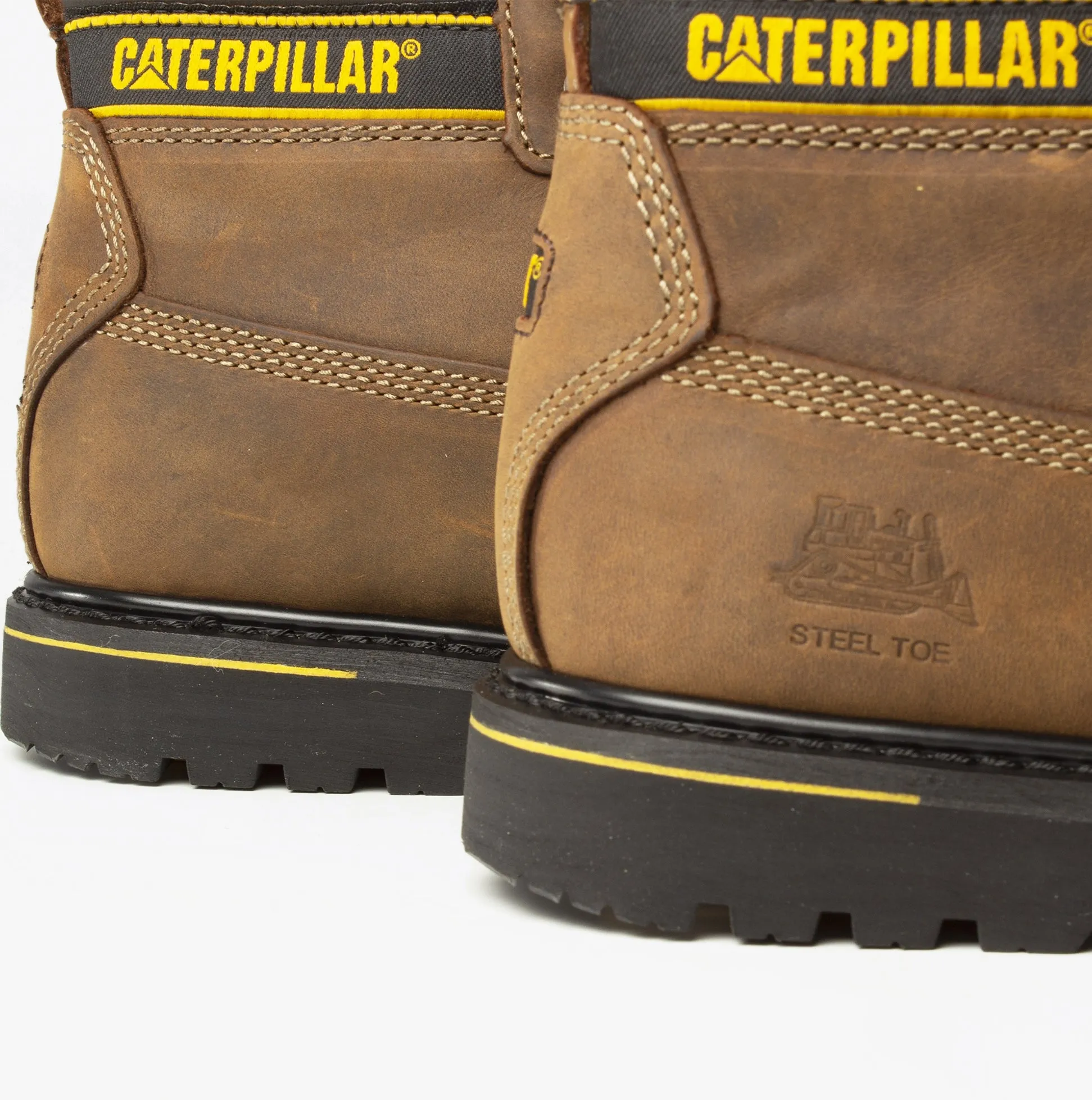 CAT HOLTON S3 Mens Leather Safety Boots Brown sold by Shuperb product image thumbnail 4