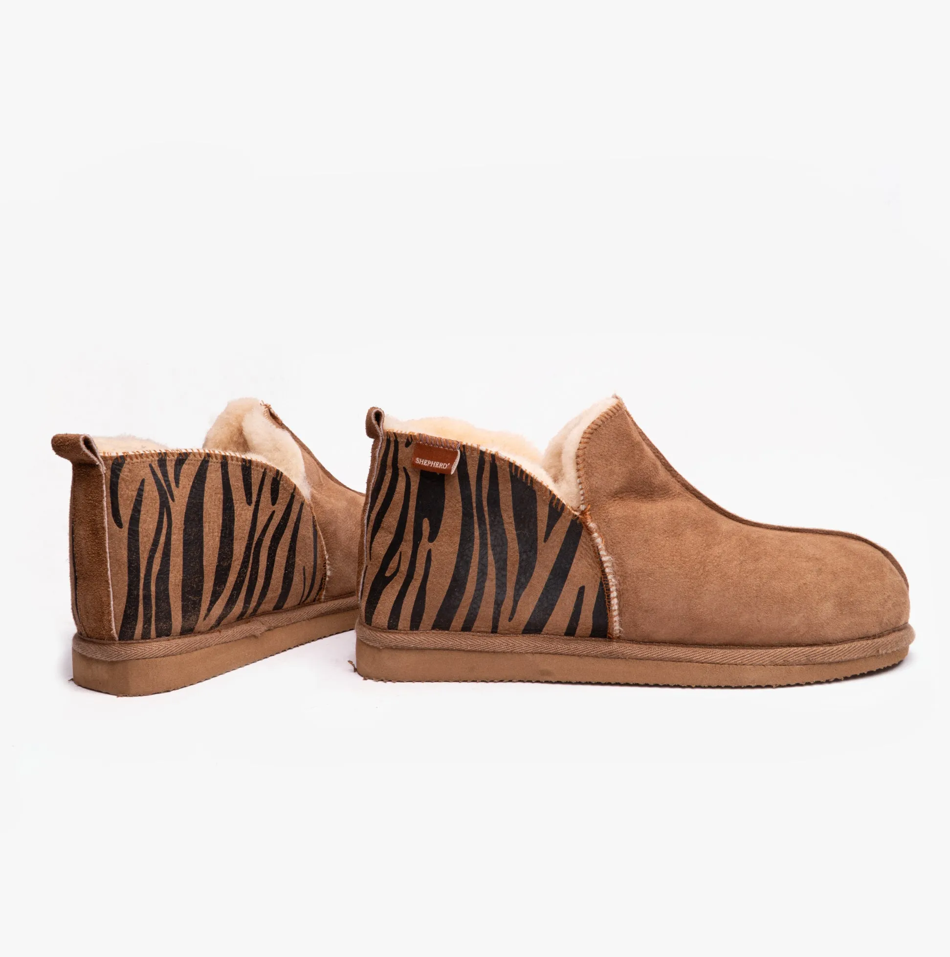 Shepherd ANNIE Womens Sheepskin Slipper Boots Chestnut/Tiger sold by Shuperb product image thumbnail 2