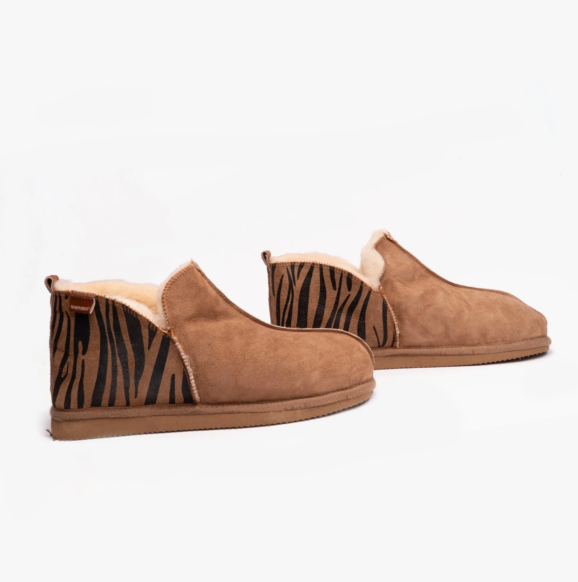 Shepherd ANNIE Womens Sheepskin Slipper Boots Chestnut/Tiger sold by Shuperb product image thumbnail 3