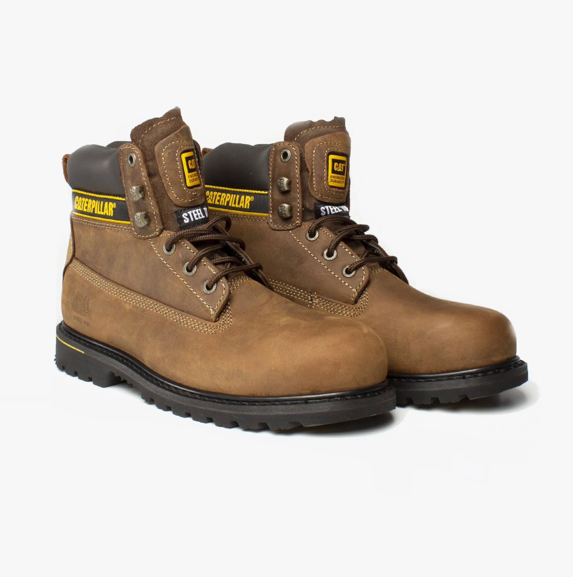 CAT HOLTON S3 Mens Leather Safety Boots Brown sold by Shuperb product image thumbnail 3