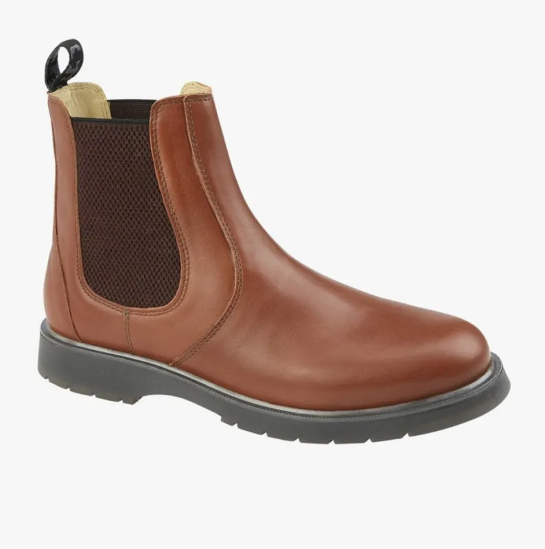 Grafters M186BT Unisex Gusset Chelsea Boots Tan sold by Shuperb