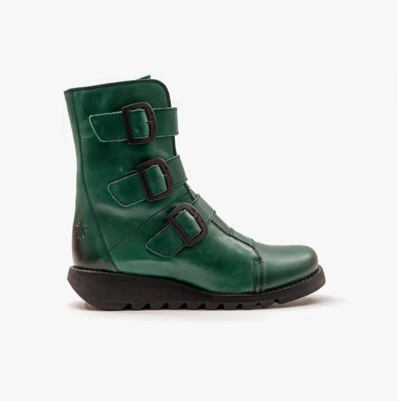 SCOP110FLY Womens Ankle Boots Shamrock Green sold by Shuperb