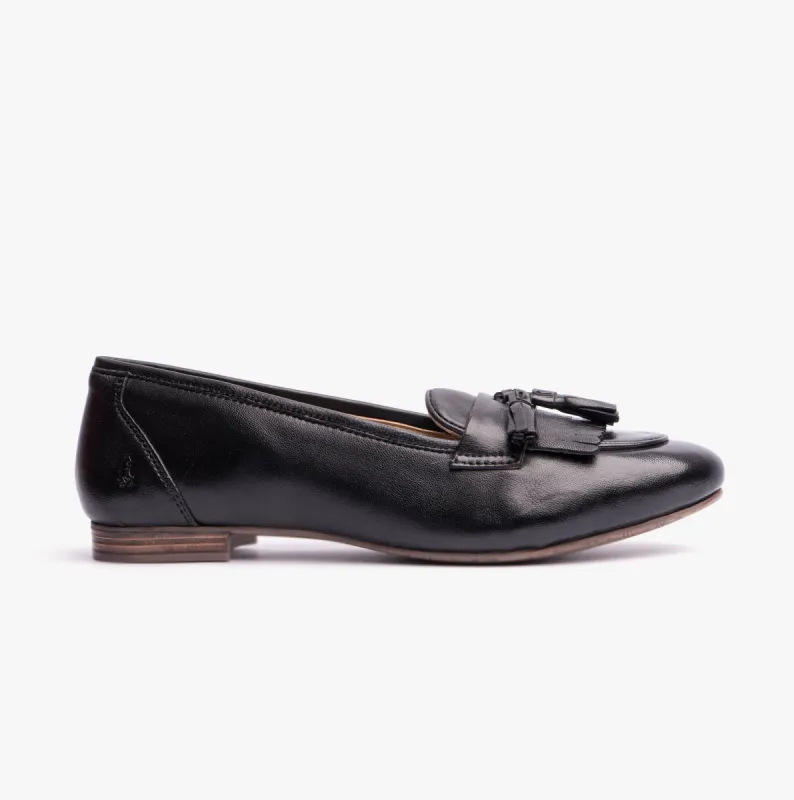 Hush Puppies MARISSA TASSEL Womens Loafers Black sold by Shuperb