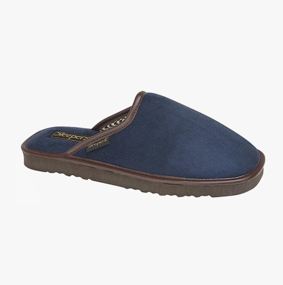 Sleepers Mens Textile Mule Slippers Navy sold by Shuperb product image thumbnail 2