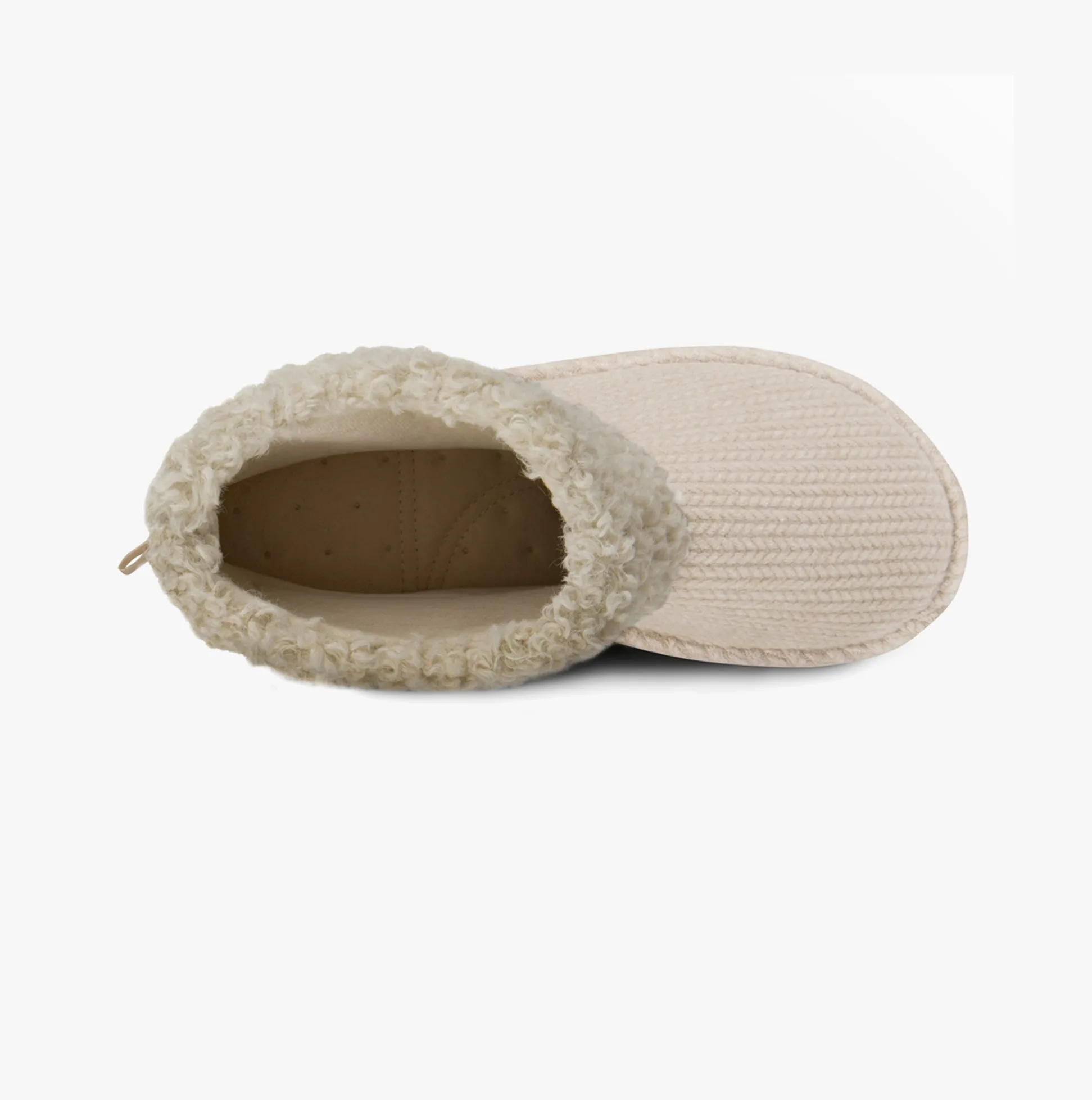 CABLE Womens Boot Slippers Cream sold by Shuperb product image thumbnail 2