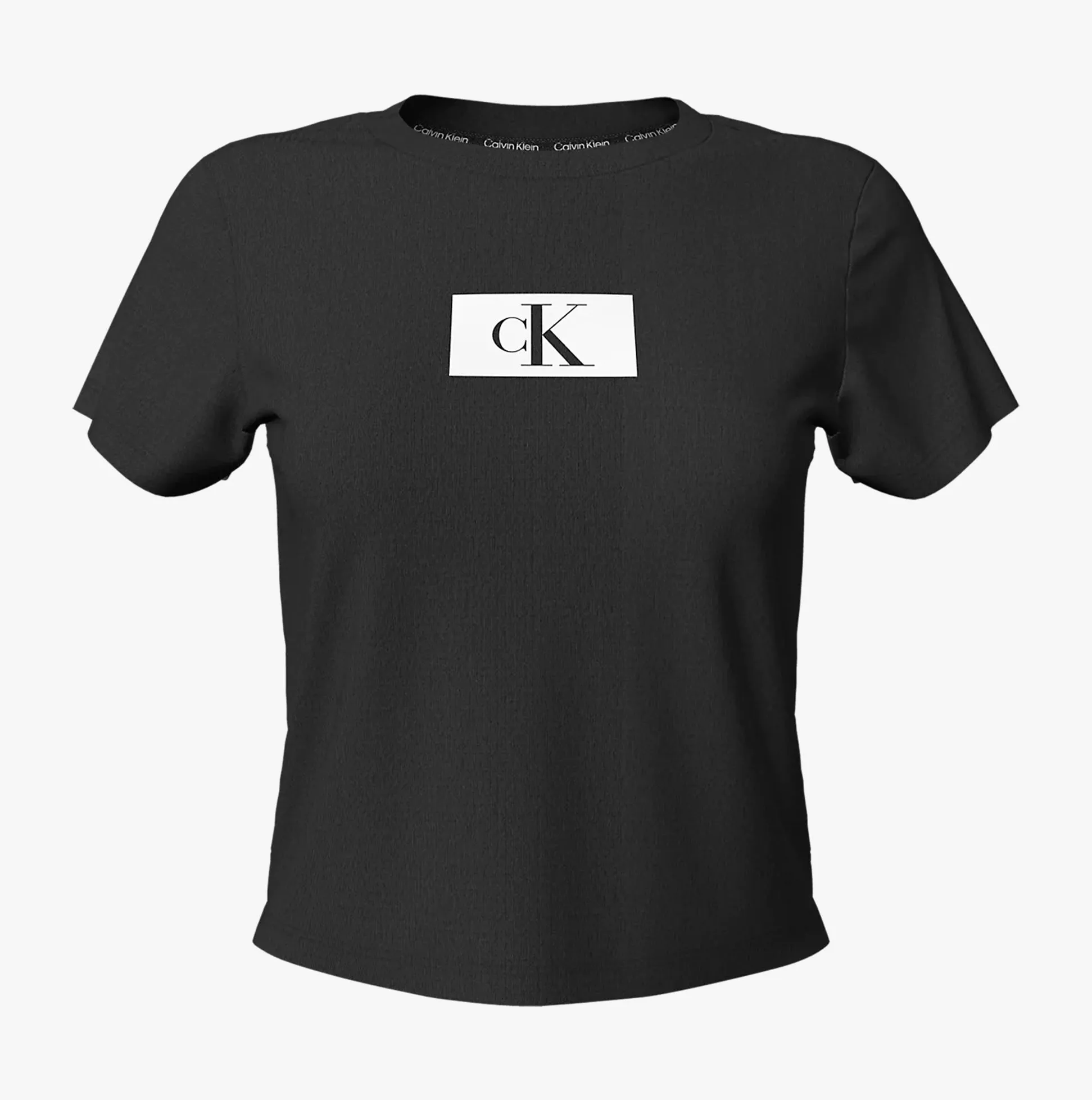 Calvin Klein S/S CREW NECK Womens Black sold by Shuperb product image thumbnail 5