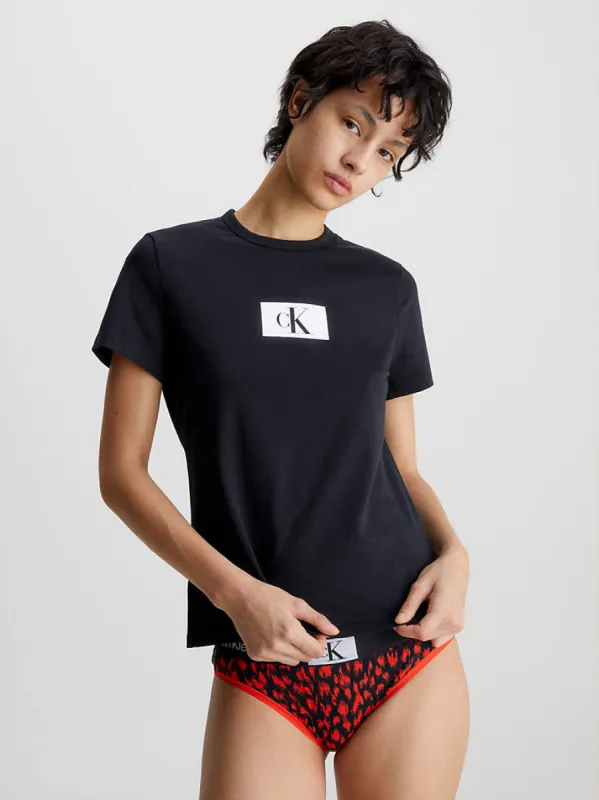 Calvin Klein S/S CREW NECK Womens Black sold by Shuperb