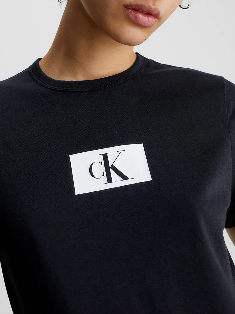 Calvin Klein S/S CREW NECK Womens Black sold by Shuperb product image thumbnail 2