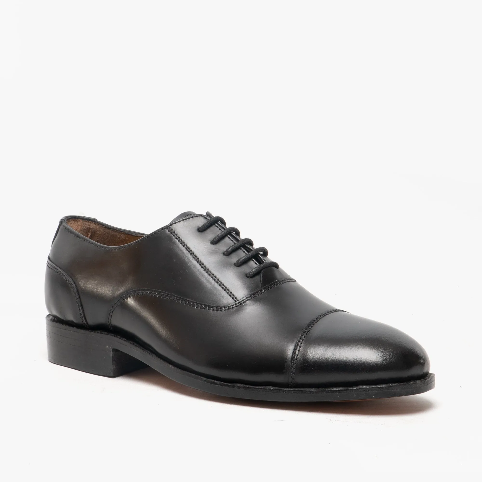 Amblers JAMES Mens Leather Cap Toe Shoes Black sold by Shuperb product image thumbnail 2