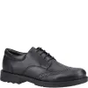 Hush Puppies BRIAN SENIOR Boys Shoes Black sold by Shuperb