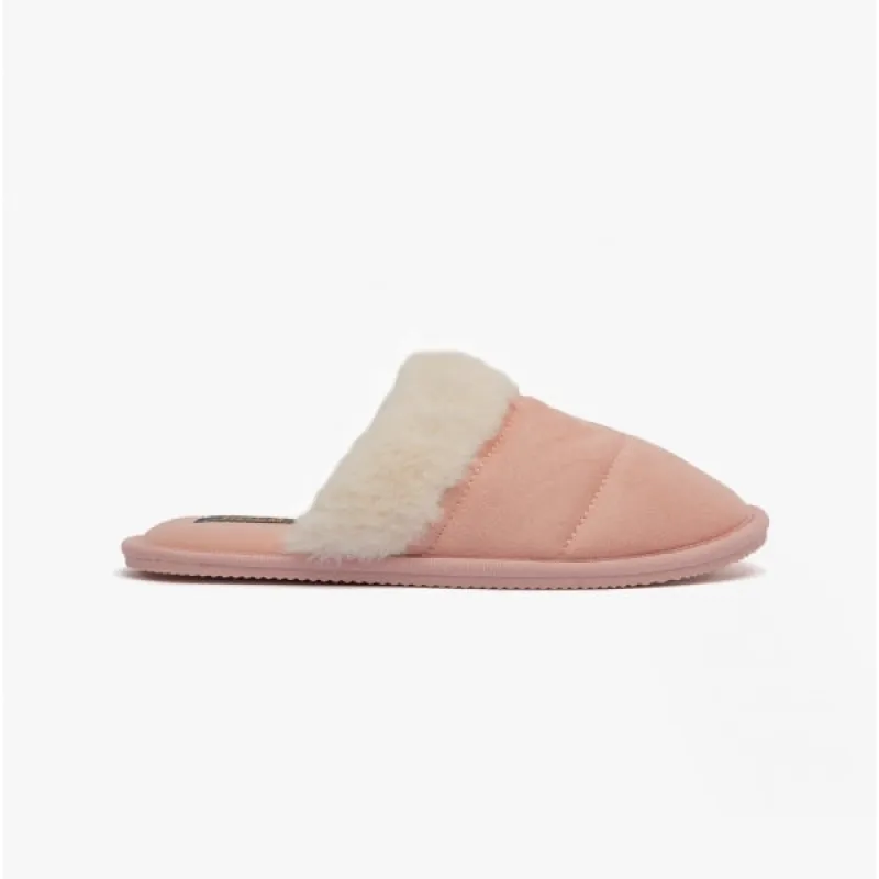 Polo Ralph Lauren KELCIE Womens Mule Slippers Pink/White sold by Shuperb