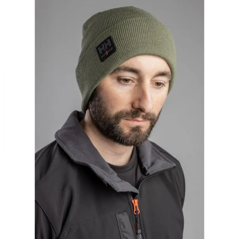 KENSINGTON BEANIE Unisex Acrylic Army Green: One Size made by Helly Hansen