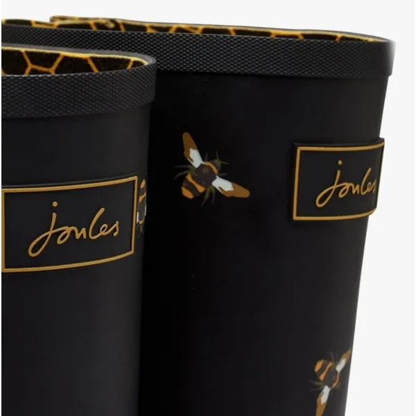 WELLY PRINT Ladies Rubber Wellies Black Metallic Bees sold by Shuperb product image thumbnail 3