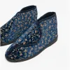 Zedzzz GERALDINE Womens Boot Slippers Navy sold by Shuperb