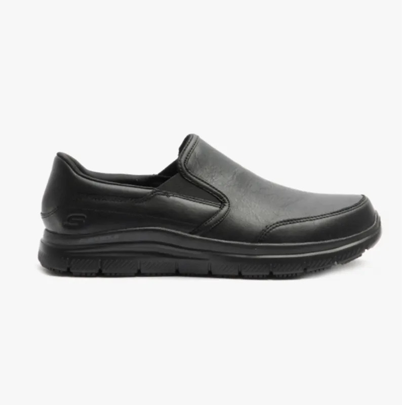 Skechers Work 77071EC FLEX ADVANTAGE- BRONWOOD SR Mens Occupational Shoes Black sold by Shuperb