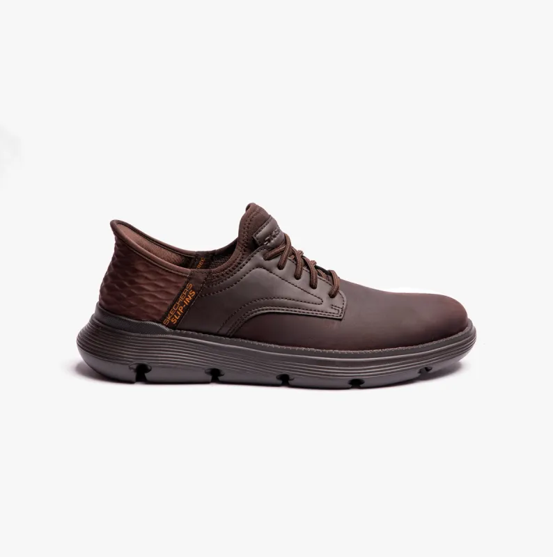 Skechers 205046/CHOC GARZA-GERVIN Mens Casual Trainers Chocolate sold by Shuperb