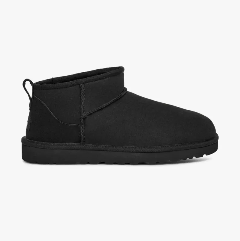 UGG CLASSIC ULTRA MINI Mens Boots Black sold by Shuperb