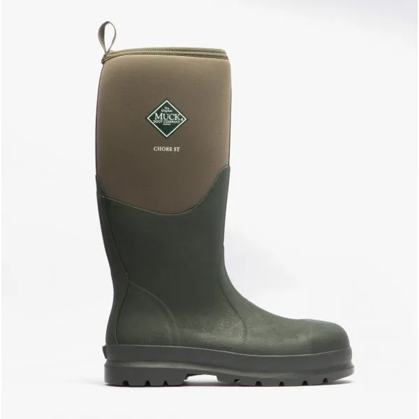 CHORE CLASSIC SAFETY Unisex Safety Rubber Wellington Boots Moss sold by Shuperb
