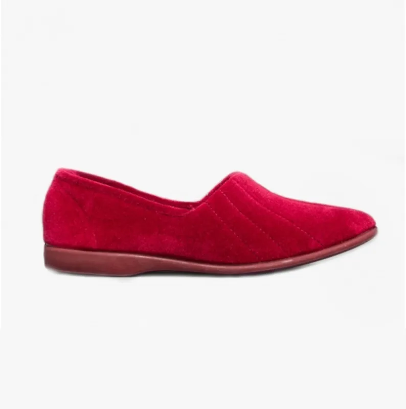 GBS AUDREY Slip On Womens Slippers Red sold by Shuperb