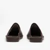 136 (DUBLIN) Mens Leather Mule Slippers Moka sold by Shuperb