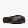136 (DUBLIN) Mens Leather Mule Slippers Moka sold by Shuperb