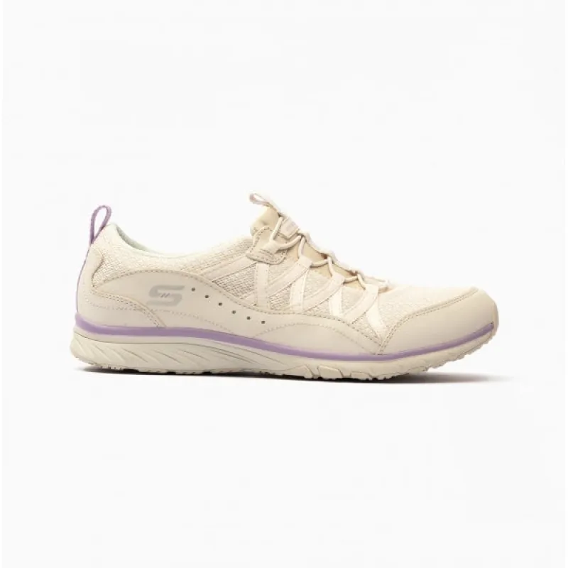 Skechers 104281/NAT GRATIS SPORT-LIVE GOLDEN Womens Bungee-Lace Trainers Natural made by Skechers