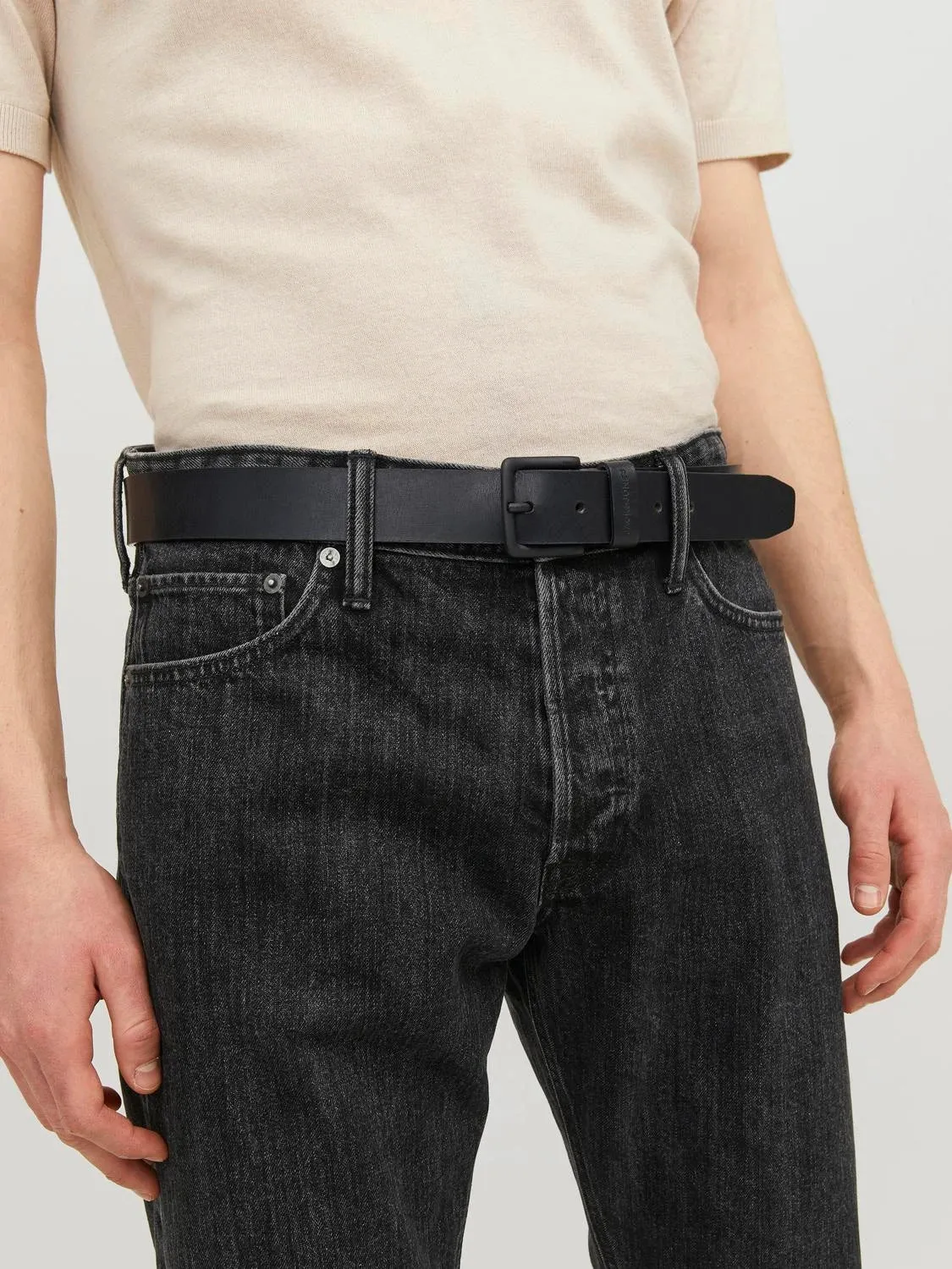 Jack & Jones ROMA Mens Belt Black sold by Shuperb product image thumbnail 4