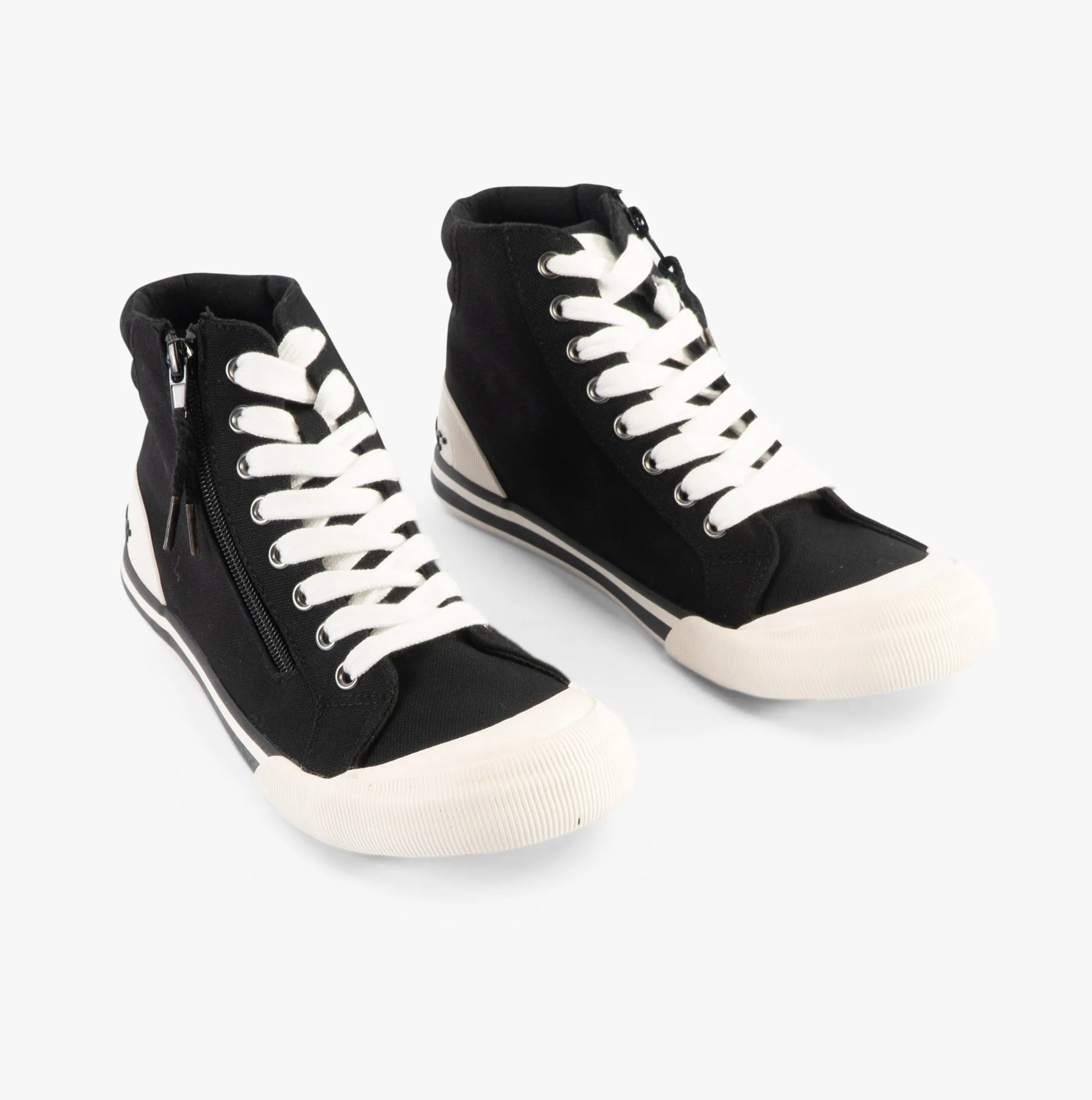 Rocket Dog JAZZIN HI Womens Canvas Trainers Black sold by Shuperb product image thumbnail 4