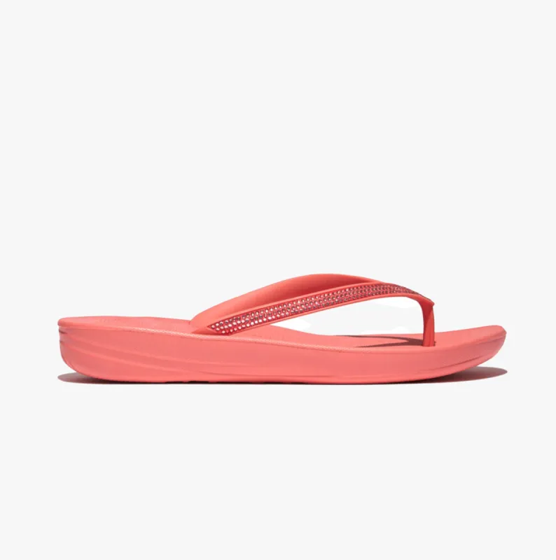 FitFlop IQUSHION SPARKLE Womens Flip Flops Rosy Coral sold by Shuperb
