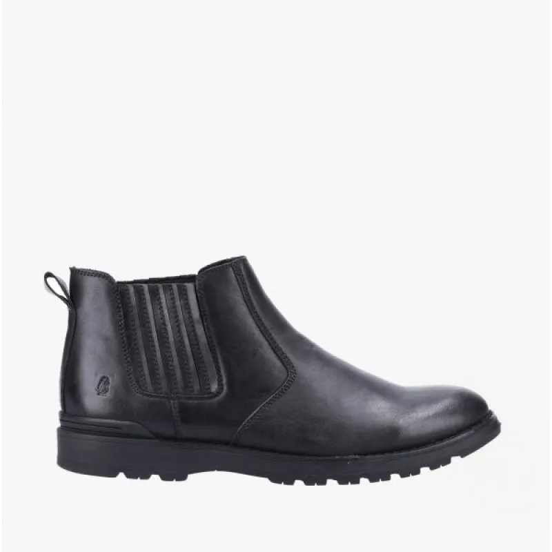 Hush Puppies GARY Mens Leather Chelsea Boots Black sold by Shuperb