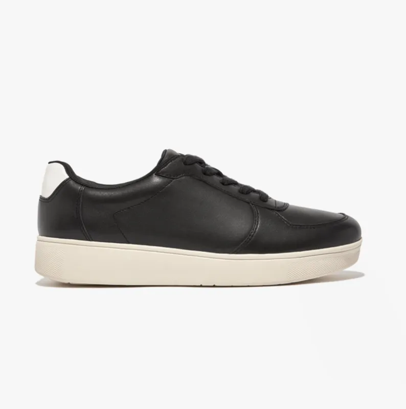 RALLY LEATHER PANEL Womens Trainers Black sold by Shuperb